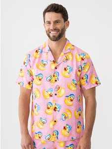 Pacifica Matchy Shirt Duckie Vacationa Pink New Zealand // Lowes