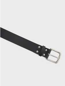 Mens Black Leather Belt New Zealand // Lowes