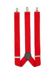 Lowes Plain Red Braces New Zealand // Lowes
