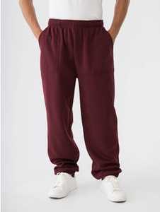 Men's Trackpants & Joggers: Mens Fleece Trackpant Burgundy New Zealand // Lowes