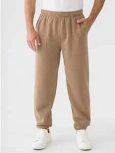 Men's Trackpants & Joggers: Mens Fleece Trackpant Camel New Zealand // Lowes