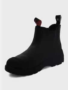 Traders Full Grain Leather Pull-on Steel Cap Work Boot Black New Zealand // Lowes