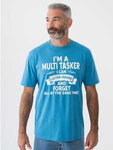Lowes Slogan Tee Multi Tasker Teal New Zealand // Lowes