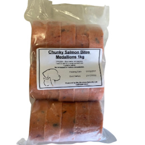 Chunky Salmon Bites - Medallions 1kg BMNaturally