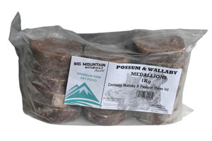 Possum and wallaby medallions 1kg packs BMNaturally