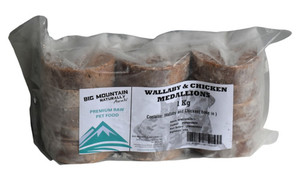 Wallaby and chicken medallions 1kg packs BMNaturally