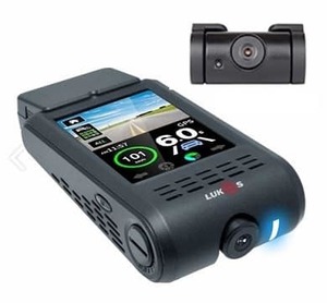 Lukas K900QD - Dash Cam 2 Channel + Full HD with 3.5" Dual Image Touchscreen