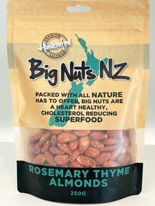 Kraft Bags: Rosemary Thyme Almonds 250 g - DISCONTINUED