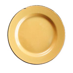 26cm Enamel Soup Plate Plain  P1626p
