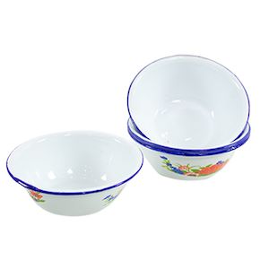 10cm Enamel Bowl Deco B2710D
