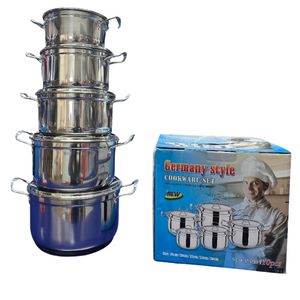 Cooking Pots: 10pc S/S Soup Pot Set