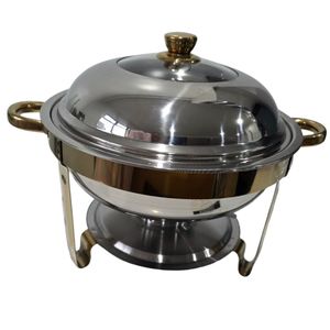 5.5L Round Chaffing Dish Gold