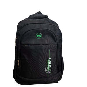 Black Multi-Compartment Laptop Backpack SMW