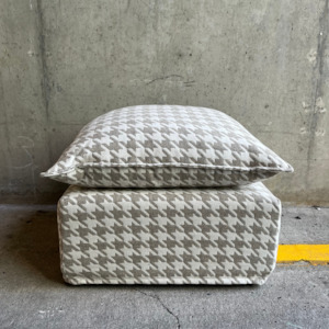 Furniture: Wool Mix Ottoman