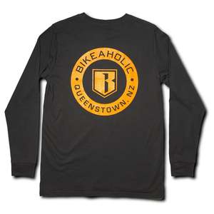 Bikeaholic Merch: Bikeaholic Mens Long Sleeve Tee