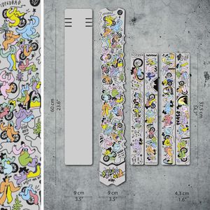 Wideopen: Dyedbro Mtb Frame Protection Artist Series Kiko Clj