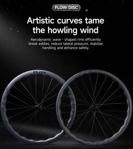 Elitewheels FLOW Carbon Clincher DISC Wheelset - 11 Speed