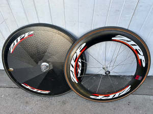 Wheelsets: Zipp Solid Disc/80mm Carbon Tub Combo Wheelset - 10 Speed