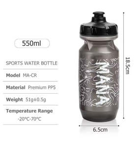 Accessories: MANA 550ml Cycling Water Bottle Food Grade (NEW)