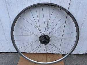 Wheelsets: Campagnolo Velocity Aero alloy clincher Rear Wheel - 9 Spd