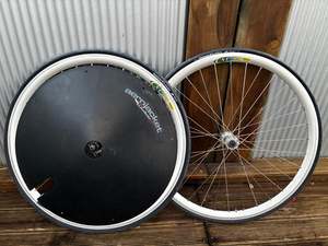 650b Wheelset with rear dish covers - Mavic CXP 14 (Copy)