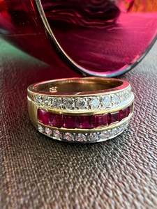 Vintage Jewellery: Ruby and Diamond Ring