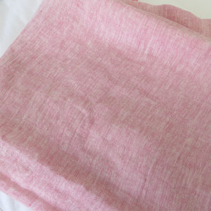 Pink Linen Tablecloth