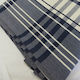 Blue Check 100 % Cotton Tablecloth