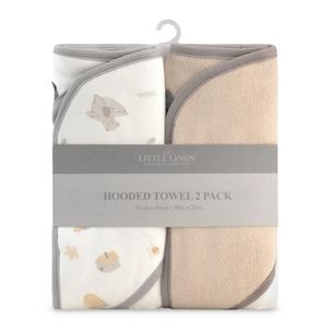 Hooded Towel Pack - Bear - The Linen Collection