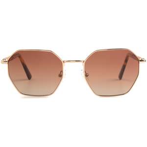 Halle - Monel & Wood Sunglasses