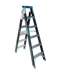 Trade Series Step Extension Ladders Fibreglass 150kg