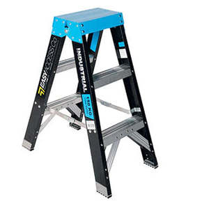 Easy Access Co: Trade Series Fibreglass Double Sided Step Ladders Industrial 150kg