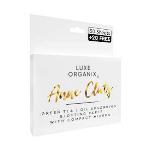 Makeup: Luxe Organix Anne Clutz Green Tea Blotting Paper (70 Sheets with Compact Mirror)