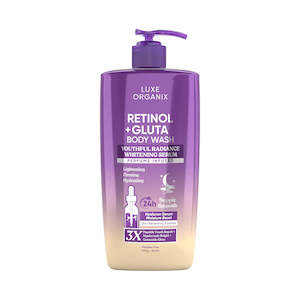 Body Wash: Luxe Organix Retinol + Gluta Youthful Radiance Whitening Serum Perfume Infused Body Wash