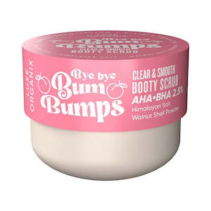 Luxe Organix Bye Bye Bum Bumps Clear and Smooth Booty Scrub 285g