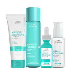 Skin Care Gifts Sets: Luxe Organix Miracle Solutions Acne Derm+ Bundle
