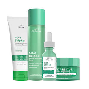 Skin Care Gifts Sets: Luxe Organix Cica Rescue Gentle Brightening Bundle