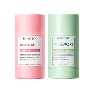 Masks Peels: Skintific Clay Stick Bundle (Bright Boost + Mugwort Acne)