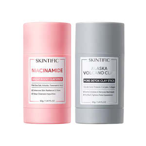 Skintific Clay Stick Bundle (Bright Boost + Pore Detox)