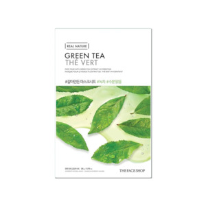Masks Peels: The Face Shop Real Nature with Green Tea Extract Mask Sheet
