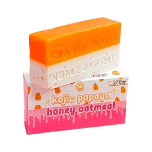 Products: G21 Kojic Papaya Honey Oatmeal Duo Soap 150g