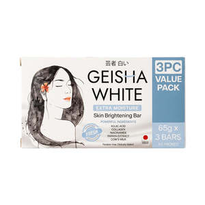 Bath Body: Geisha White Fresh Extra Moisture Skin Brightening Bar (65g x 3 Bars)
