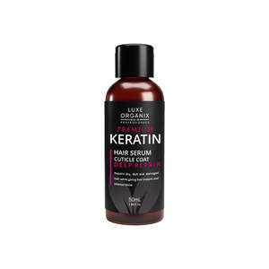 Hair Care Treatments: Luxe Organix Premium Keratin Hair Serum Cuticle Coat Deep Repair 50ml