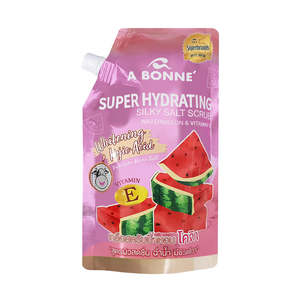 Body Scrubs: A Bonne Super Hydrating Silky Salt Scrub Watermelon & Vitamin E 350g