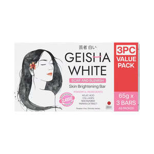 Body Soap: Geisha White Classic Skin Brightening Bar (65g x 3 Bars)