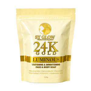 SY Glow 24K Gold Luxurious Whitening & Brightening Face & Body Soap 125g