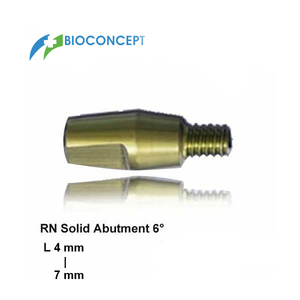 Regular Neck Solid Abutment 6°, height 4mm - 7mm Bioconcept New Zealand