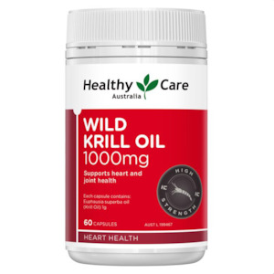 Vitamins & Supplements: Healthy Care Wild Krill Oil 1,000mg 60 Capsules