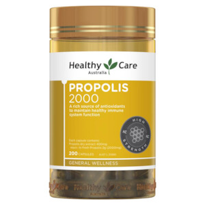 Vitamins & Supplements: Healthy Care Propolis 2,000mg 200 Capsules