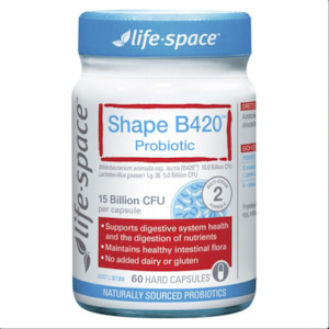 Frontpage: Life-space Shape B420 Probiotic 60 Capsules Weight management